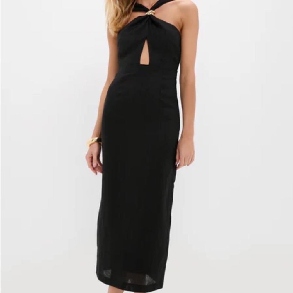 Black Linen Francis Maxi Dress - Tuckernuck